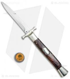 AGA Campolin 13" Bat Swinguard Automatic Cocobolo (5.75" Satin Bayonet) 7 AGA Campolin 13" Bat Swinguard Automatic Cocobolo (5.75" Satin Bayonet) -Knife Discounts Store AGA Campolin 13in Bat Swinguard Auto Cocobolo Satin Bayo BHQ 77552 jr bottlecap