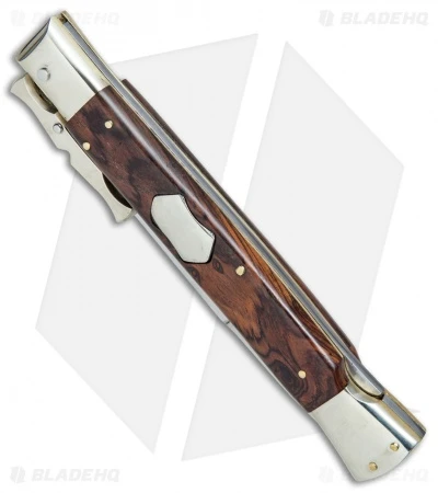 AGA Campolin 13" Bat Swinguard Automatic Cocobolo (5.75" Satin Bayonet) 2 AGA Campolin 13" Bat Swinguard Automatic Cocobolo (5.75" Satin Bayonet) - Image 2