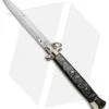AGA Campolin 18" Stiletto Automatic Knife Gray Acrylic (8" Satin Bayo)