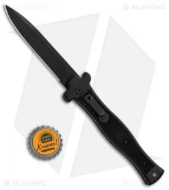 AGA Campolin Zero Bayonet Leverlock Automatic Knife SWAT G-10 (3.75" Black) 7 AGA Campolin Zero Bayonet Leverlock Automatic Knife SWAT G-10 (3.75" Black) -Knife Discounts Store AGA Campolin Zero SWAT G 10 LL Auto Bayo Black GX 30506 jr bottlecap
