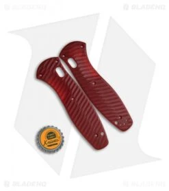 Knife Discounts Store -Knife Discounts Store Allen Putman Benchmade Barrage custom Sculpted G 10 Scales Red BHQ 35210 jr bottlecap