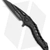 Andre De Villiers Custom "Alien" Integral Frame Lock Knife Black Ti (3.5" Black)