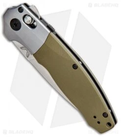 Knife Discounts Store -Knife Discounts Store Benchmade 496 Vector Assist OD green G 10 Satin BHQ 101194 jr spine