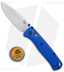 Benchmade Bugout AXIS Lock Pocket Knife Blue (3.24" Satin) 535 -Knife Discounts Store Benchmade Bugout AXIS Blue Satin 535 BHQ 74149 jr bottlecap 1