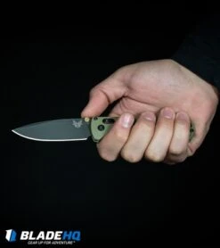 Benchmade Bugout AXIS Lock Pocket Knife Blue (3.24" Satin) 535 -Knife Discounts Store Benchmade Bugout AXIS Lock Knife Ranger Green Gray 535GRY 1 BHQ 83828 kp in hand web