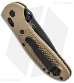 Benchmade Griptilian Tanto AXIS Lock Knife Sand (3.45" Black Serr) 553SBKSN-S30V -Knife Discounts Store Benchmade Griptilian Tanto AXIS Lock Sand Black Serr 553SBKSN S30V BHQ 0673 jr side
