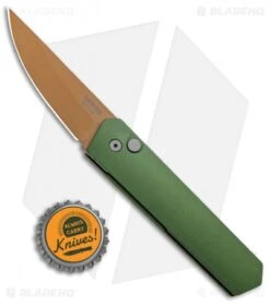 Boker Burnley Kwaiken Compact Automatic Knife OD Green (3" Copper) Pro-Tech -Knife Discounts Store Boker Burnley Kwaiken Compact Auto Desert Warrior OD Green Copper BHQ 94102 jr bottlecap