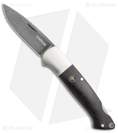 Boker Davis Classic Hunter Steam Engine Lockback Knife (3.3" Damascus) 116624DAM 1 Boker Davis Classic Hunter Steam Engine Lockback Knife (3.3" Damascus) 116624DAM