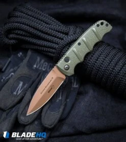 Boker Desert Warrior Kalashnikov Dagger Automatic Knife OD Green (3.3" D2) -Knife Discounts Store Boker Desert Warrior Kalashnikov Dagger Automatic Knife OD Green Copper BHQ30436 kp rope web
