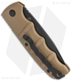 Boker Kalashnikov Drop Point Automatic Knife Coyote Brown (3.25" Black D2) -Knife Discounts Store Boker Kalashnikov Auto Coyote D2 Black BHQ 144762 jr side