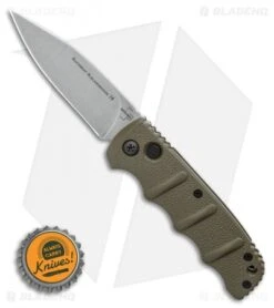 Boker Kalashnikov Automatic Knife OD Green (3.25" XHP Stonewash) -Knife Discounts Store Boker Kalashnikov Automatic Knife OD Green 3.25 XHP Satin BHQ 92085 LS Bottlecap