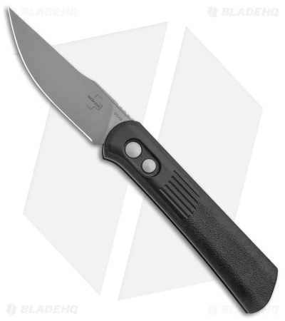 Boker Lundquist Alluvial Automatic Knife Black (3" Satin) 1 Boker Lundquist Alluvial Automatic Knife Black (3" Satin)