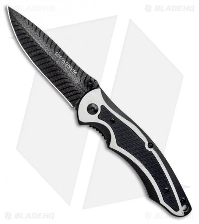 Boker Magnum Backbone Spring Assisted Liner Lock Knife Black (3.25" Black) 1 Boker Magnum Backbone Spring Assisted Liner Lock Knife Black (3.25" Black)