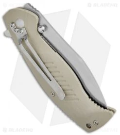 Boker Magnum Delta Whiskey Liner Lock Knife Tan G-10 (3.5" Satin) 01MB703 -Knife Discounts Store Boker Magnum Delta Whiskey LL Tan G 10 Satin 01MB703 BHQ 71466 jr side 2
