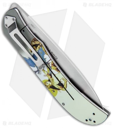 Boker Plus Frazetta "Ghoul Queen" Exskelibur I Frame Lock Knife (3.5" Satin) 3 Boker Plus Frazetta "Ghoul Queen" Exskelibur I Frame Lock Knife (3.5" Satin) - Image 3