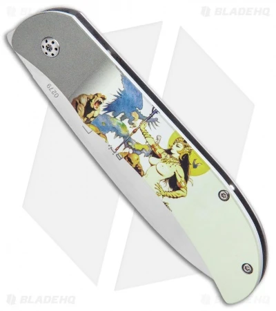 Boker Plus Frazetta "Ghoul Queen" Exskelibur I Frame Lock Knife (3.5" Satin) 2 Boker Plus Frazetta "Ghoul Queen" Exskelibur I Frame Lock Knife (3.5" Satin) - Image 2