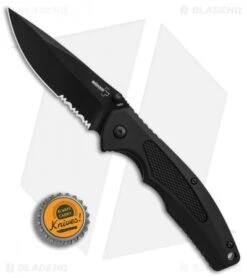 Boker Plus Gemini NGA Spring Assisted Knife Black Polymer (3.18" Black Serr) 7 Boker Plus Gemini NGA Spring Assisted Knife Black Polymer (3.18" Black Serr) -Knife Discounts Store Boker Plus Gemini NGA Black black serr BHQ 80765 er bottlecap