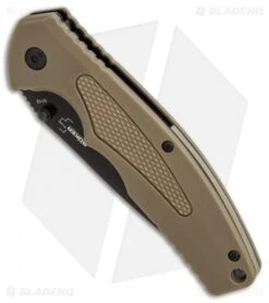 Boker Plus Gemini NGA Spring Assisted Knife Coyote (3.5" Black) 01BO501 6 Boker Plus Gemini NGA Spring Assisted Knife Coyote (3.5" Black) 01BO501 -Knife Discounts Store Boker Plus Gemini NGA Coyote black BHQ 80766 er spine
