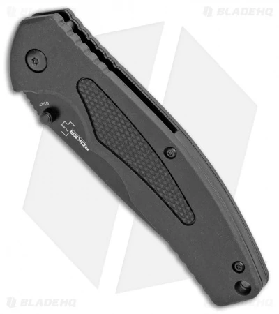 Boker Plus Gemini NGA Spring Assisted Knife Black (3.5" Black Serr) 01BO503 2 Boker Plus Gemini NGA Spring Assisted Knife Black (3.5" Black Serr) 01BO503 - Image 2