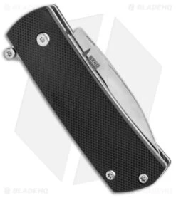 Boker Plus Shamsher Automatic Liner Lock Knife Black G-10 (1.9" Satin) 01BO361 -Knife Discounts Store Boker Plus Shamsher Auto LL Black G 10 Satin BHQ 139170 jr side