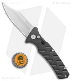 Boker Plus Strike Bowie Automatic Knife Black (3.25" Stonewash D2) -Knife Discounts Store Boker Plus Strike Bowie Auto Black SW 01BO429NSOI BHQ 97034 jr bottlecap