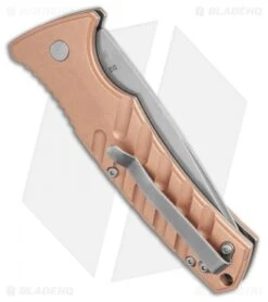 Boker Plus Strike Copper Automatic Knife (3.25" Stonewash) -Knife Discounts Store Boker Plus Strike Copper Automatic Knife 3.25 Stonewash BHQ 99645 LS Side