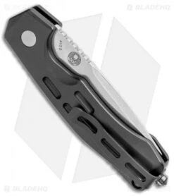 Boker Thunder Storm Automatic Knife Black (2.875" Satin AUS-8) -Knife Discounts Store Boker Thunder Storm Auto Black Satin BHQ 110585 jr side