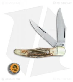 Boker Tree Brand L.E. Trapper Double Lockback Pocket Knife 5.25" Stag -Knife Discounts Store Boker Tree Brand LE Trapper double stag BHQ 78493 er bottlecap