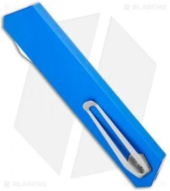 Boker USA Kwaiken OTF Automatic Knife Blue Aluminum (3.4" Satin) 06EX550 6 Boker USA Kwaiken OTF Automatic Knife Blue Aluminum (3.4" Satin) 06EX550 -Knife Discounts Store Boker USA Kwaiken OTF Auto Blue Aluminum SW 06EX550 BHQ 115742 jr side