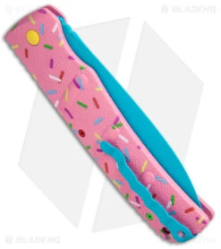 Boker XXL Kalashnikov Exclusive Dessert Warrior Automatic Knife (4.75" Blue) -Knife Discounts Store Boker XXL Kalashnikov Auto Dessert Warrior BHQ Exclusive Pink Blue BHQ 126276 jr side