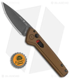Buck Knives Buck Deploy Automatic Knife Burnt Bronze (3" Gray) 0838BRS1 -Knife Discounts Store Buck Deploy Auto Burnt Bronze Gray BHQ 146019 jr bottlecap