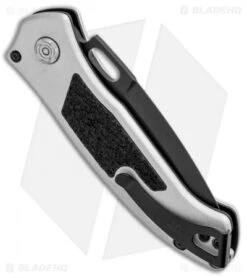 Buck Knives Buck Impact Automatic Knife Armor Crushed Silver (3.125" Black) 0898GYS1 -Knife Discounts Store Buck Impact Auto Armor Crushed Silver Black 0898GYS1 BHQ 92982 jr side