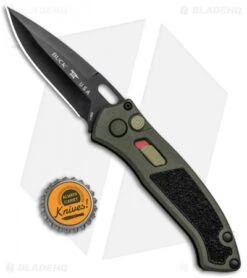 Buck Knives Buck Impact Automatic Knife OD Green (3.125" Black) 0898GRS1 -Knife Discounts Store Buck Impact Auto OD Green Black 0898GRS1 BHQ 92979 jr bottlecap