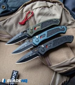 Buck Knives Buck Impact Automatic Knife Armor Blue (3.125" Black) 0898BLS1 -Knife Discounts Store Buck Impact Automatic Knife Armor Blue Black 0898BLS1 BHQ 92981 kp vertex bag web 1