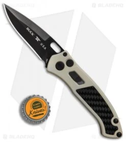 Buck Knives Buck Impact L.E. Legacy Automatic Knife Tan/Carbon Fiber (3.1" Black) 0898TNSLE -Knife Discounts Store Buck Impact LE Legacy Tan CF Black BHQ 79564 er bottlecap