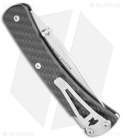 Buck Knives Buck Slim Lockback Knife Carbon Fiber (3.75" Satin) 0110CFSLE-B -Knife Discounts Store Buck Slim LB CF Satin BHQ 106664 jr side