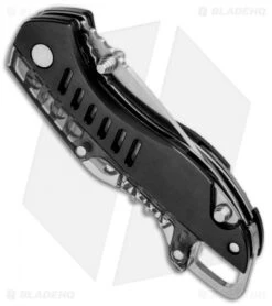 Buck Knives Buck Summit Liner Lock Knife Multi-Tool Black (2.5" Satin Serr) -Knife Discounts Store Buck Summit LL Multi Tool Black Serr 7600 BKX BHQ 71304 jr side