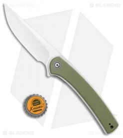 CIVIVI Asticus Liner Lock Knife OD Green G-10 (3.8" Satin) C2002A -Knife Discounts Store CIVIVI Asticus LL OD Green G 10 Damascus C2002A BHQ 109007 jr bottlecap
