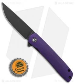 CIVIVI Brad Zinker Bo Liner Lock Knife Purple G-10 (2.9" Black SW) -Knife Discounts Store CIVIVI Brad Zinker Bo LL Purple G 10 Black SW BHQ 136916 td size jr