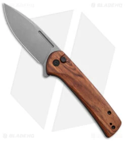 CIVIVI Conspirator Button Lock Knife Cuibourtia Wood (3.5" SW) C21006-3
