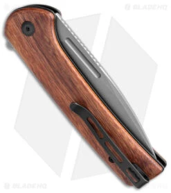 CIVIVI Conspirator Button Lock Knife Cuibourtia Wood (3.5" SW) C21006-3 -Knife Discounts Store CIVIVI Conspiriator Button Lock Cuibourtia Wood SW BHQ 141466 jr side
