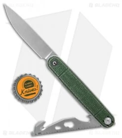 CIVIVI Crit Liner Lock Knife Multi-Tool Green Micarta (3.2" SW) -Knife Discounts Store CIVIVI Crit LL Multi Tool Green Micarta SW BHQ 136909 td size