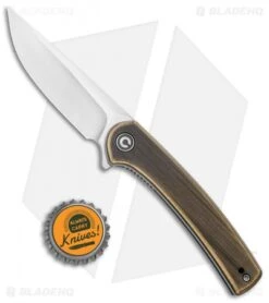 CIVIVI Mini Asticus Liner Lock Knife Black Rubbed Brass (3.25" Satin) -Knife Discounts Store CIVIVI Mini Asticus LL Black Rubbed Brass Satin BHQ 134064 jr bottlecap
