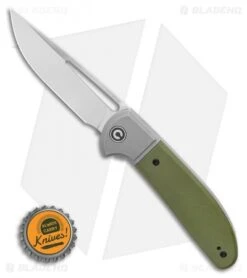 CIVIVI Trailblazer XL Slip Joint Knife OD Green G10 (3.5" Stonewash) C2101A -Knife Discounts Store CIVIVI Trailblazer XL Slip Joint Knife OD Green G10 3.5 Stonewash C2101A BHQ 122534 LS Bottlecap