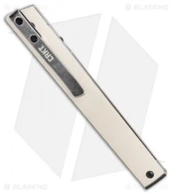 CRKT CEO Liner Lock Knife White Micarta (3.1" Smokewash D2) BHQ Exclusive 8 CRKT CEO Liner Lock Knife White Micarta (3.1" Smokewash D2) BHQ Exclusive -Knife Discounts Store CRKT CEO Liner Lock Knife White Micarta Smokewash Exclusive BHQ 116341 jr side