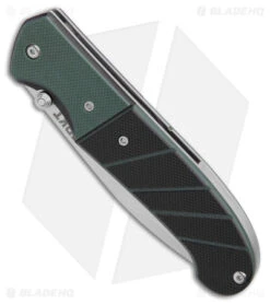 Knife Discounts Store -Knife Discounts Store CRKT Ignitor SA Black and Green G 10 Satin Serr BHQ 4147 jr spine