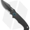 CRKT PSD Liner Lock Spring Assisted Knife Black G-10 / CF (3.6" Black Serr)
