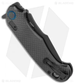 CRKT PSD Liner Lock Spring Assisted Knife Black G-10 / CF (3.6" Black Serr) 6 CRKT PSD Liner Lock Spring Assisted Knife Black G-10 / CF (3.6" Black Serr) -Knife Discounts Store CRKT PSD CF G 10 Base LL DP Black BHQ 138951 jr side