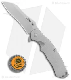 CRKT Rasp Frame Lock Flipper Knife Stainless Steel (3.67" Stonewash) 2081 -Knife Discounts Store CRKT Rasp Stainless steel sw BHQ 76686 er bottlecap