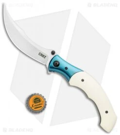 CRKT Ritual Spring Assisted Knife Ivory Micarta (4.5" Satin) 7471 -Knife Discounts Store CRKT Ritual SA Ivory Micarta Satin 7471 BHQ 119367 jr bottlecap